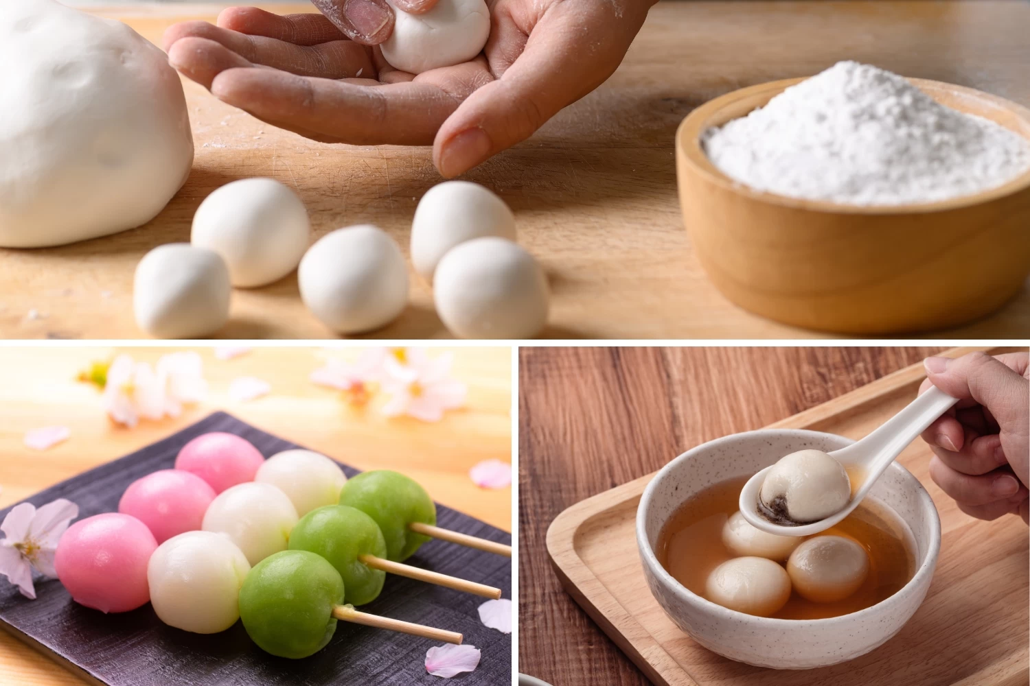 Izrada mochi kuglica i dango ražnjića od rižinog brašna