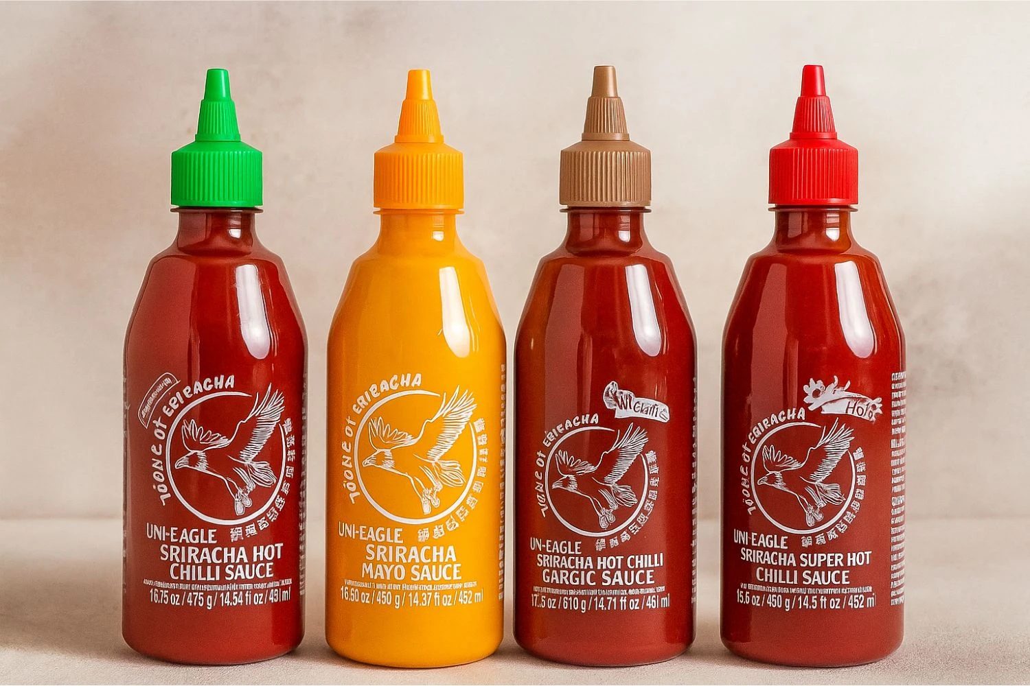 Sriracha umaci Uni Eagle – klasični, mayo, češnjak, super ljuti