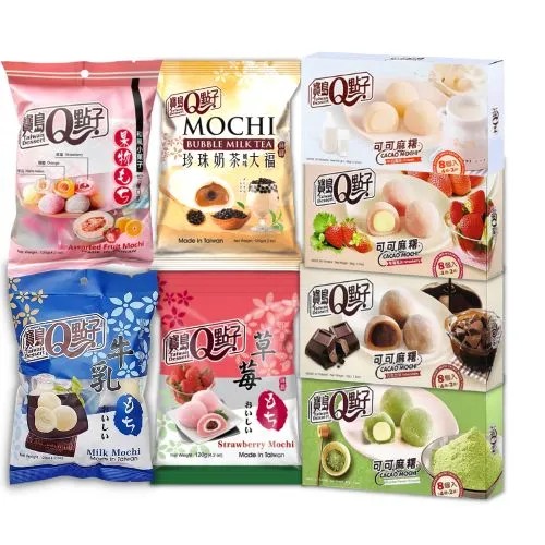 Japanese mochi and Korean snacks from Asia