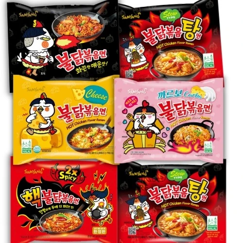 buldak-ramen-paket-samyang-130g-145g Samyang Buldak ramen kolekcija – razni ljuti okusi
