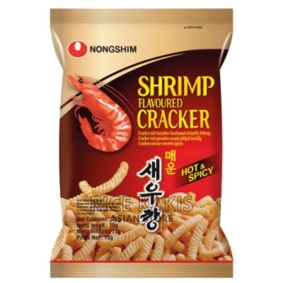 Nongshim Shrimp Crackers Hot & Spicy 75g