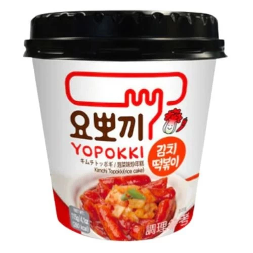yopokki-kimchi-topokki-cup-115g.jpg Yopokki Kimchi Topokki 115g korejski topokki u čaši
