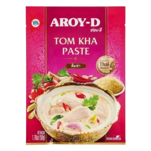 tom-kha-pasta-aroy-d-50g.jpg Pakiranje Aroy-D Tom Kha paste 50g s tajlandskim sastojcima