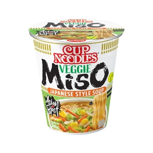 Nissin Cup Noodles Veggie Miso 67g Nissin Cup Noodles Veggie Miso 67g