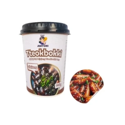 jinyori jjajang tteokbokki 140g u čaši crni grah